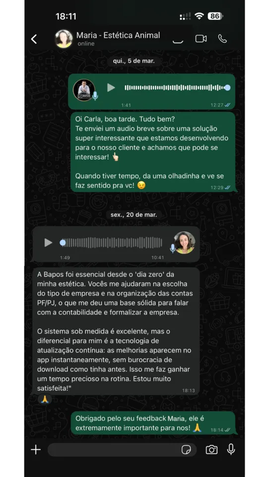 Feedback Estética Animal